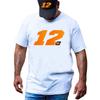 2025 New Maverick Vinales 12 Gp Race Rider Tshirt Summer Unisex Short Sleeve Motorcycle Sport Racing Boy Casual Tops White Tees
