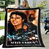 Michael Jackson retro printed blanket Flannel Warm Blanket Soft and Comfortable Blanket picnic blanket bed linings Birthday Gift