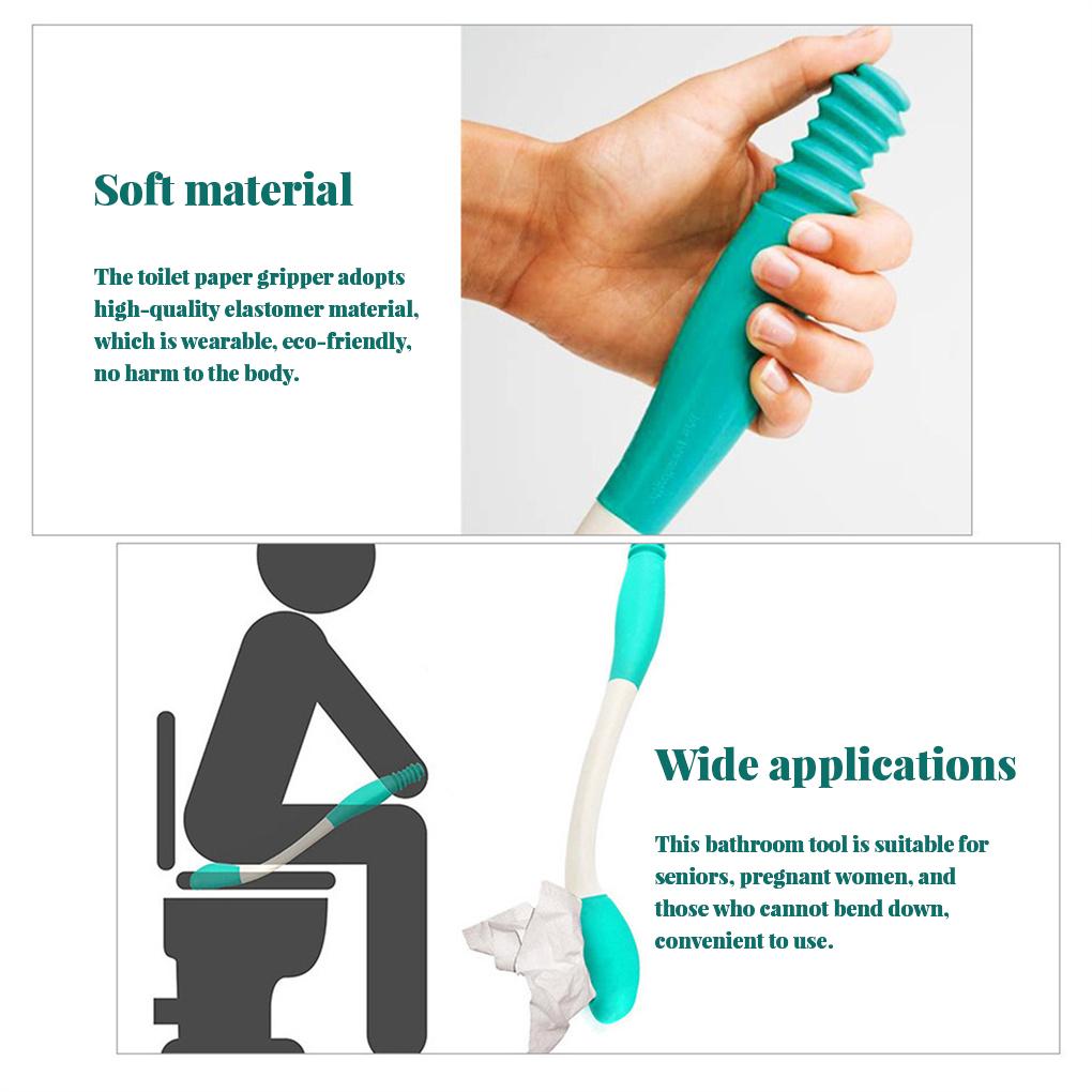 Handheld Toilet Aid Pregnant Women Long Reach Elderly Anal Safety Grippers Portable Poop Paper Paper Towel Household