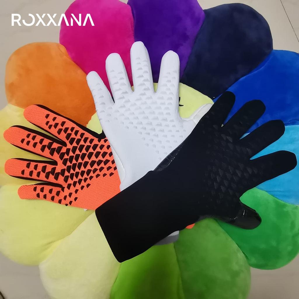 ROXXANA Goalkeeper Latex Gloves Are Non Slip, Durable, And Breathable, Providing Protection For Adult Football Training Matches.