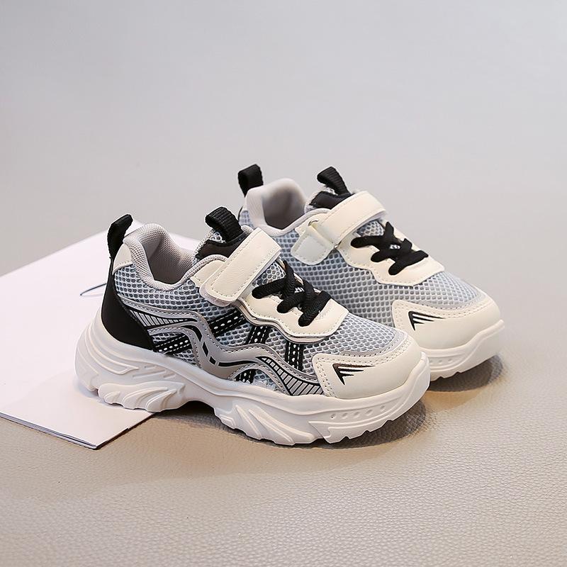 

Girls fashion sneakers 2025 spring and autumn new children s soft-soled non-slip dad shoes mesh breathable casual shoes 26