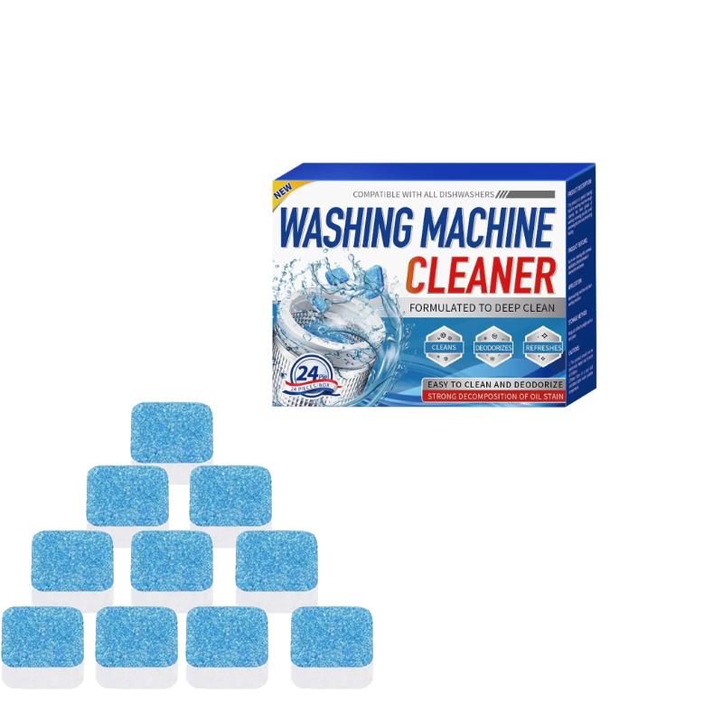 Washing Machine Cleaner Pack-Deep Cleaning Tablets Odor Removing Tablets for Washer Laundry Supplies Cleaning Products for Home