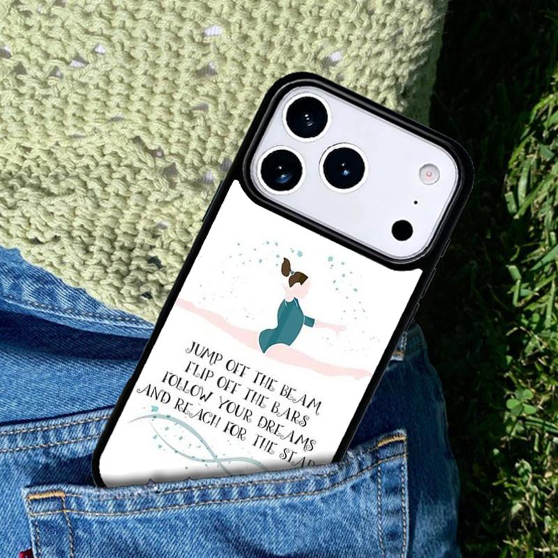 Love Gymnastics Phone Case For iPhone 17 AIR 16 Pro Max 15 14 Pro 11 12 13 Shockproof Silicone Cover