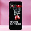 Basketball Sport Phone Case For TCL NxtPaper 70 Pro 5G Painted TPU Black Back Cover Soft Silicone Funda Screen Protector Film