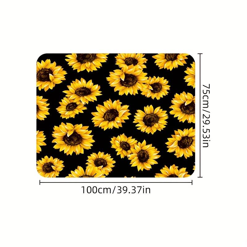 1Pcs Sunflower Print Car Trunk Mat Non-Slip Heavy-Duty Cargo Liner for SUVs Sedans Trucks Protects Against Pets Protective Cover