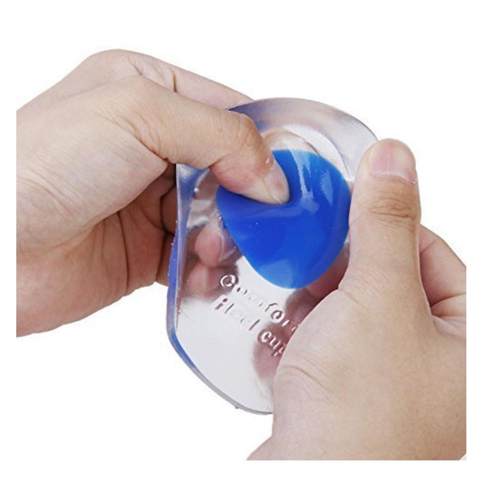 Liroyal Footful 2 Paar Gel-Fersenschalen, Fersenstützpolster, Kissen für Plantar