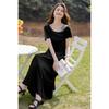 Women's Irregular T-Shirt & Camisole Dress Set
