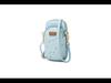 Borsa a tracolla coreana da donna con motivo floreale, doppia zip e grande capacità - Trendy per studenti