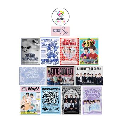 SMSTORE 2025 SM Artist Seasons Greetings TVXQ SUPER JUNIOR GIRLS GENERATION SHINee RED VELVET 127 NCT DREAM WAYV RIIZE NCT WISH AESPA