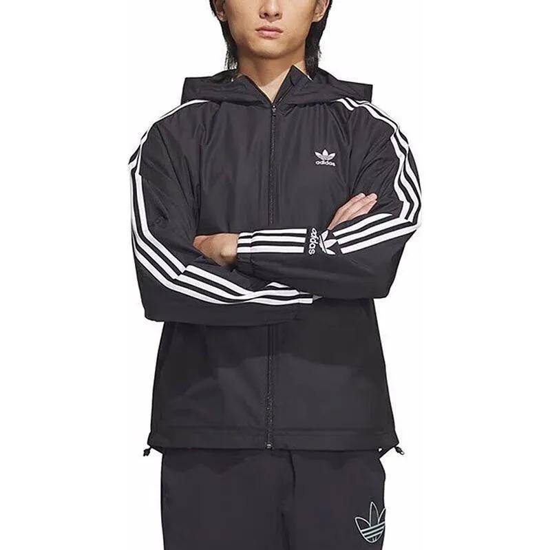 Adidas Originals Home Of Classics Jackets Men's Black Hooded Moderate Other (Unisex) Jackets IK8673