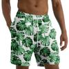 Modetryckt för män med remmar Hawaiian Beach Fit Sport Casual Shorts Byxor