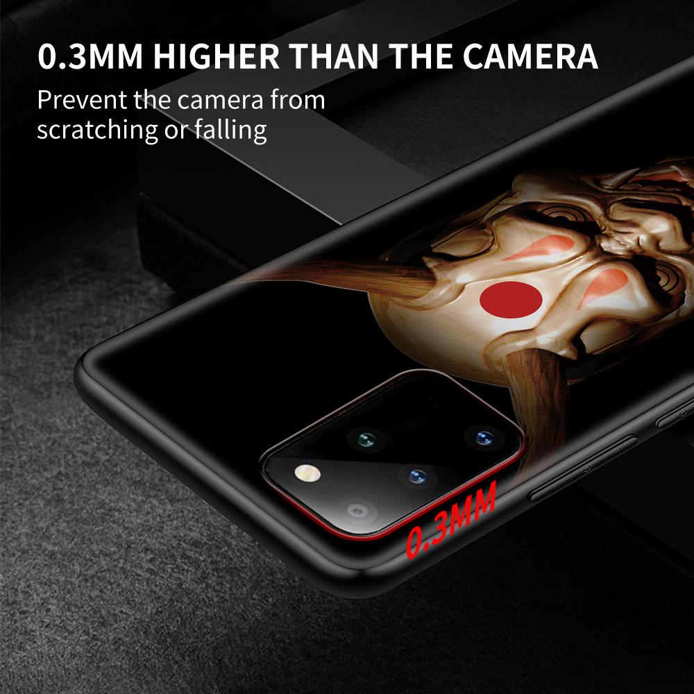 Samurai Black Soft Phone Case for Samsung Galaxy S21 S20 FE Note 20 Ultra S10 Lite S9 Plus S8 S10e TPU Cover Shell