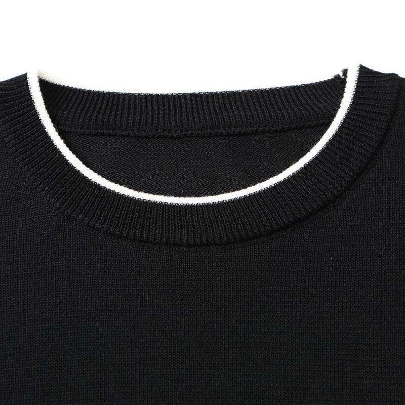 Short Sleeved T-shirt Women's Knitted Top Summer Women's Fashion Summer T-shirt