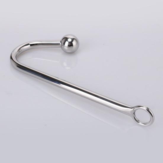 Nerezová ocel Anální háček Fetish Bondage Háček Sexuální hračky Pevný háček s jedním míčkem Unisex Sexuální hry Dospělí Bondage Fetish Toy pro milovníky páru