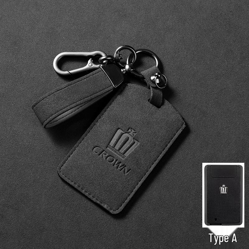 Toyota Crown Key Case Holder for 12/13/14th Gen - Suede and Leather