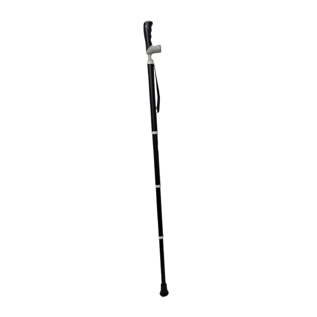 Trekking Pole Telescoping 3 Joints Practical Lock Non Slip Handle Lightweight Walking Cane for Hiker Backpacking Travel Camping