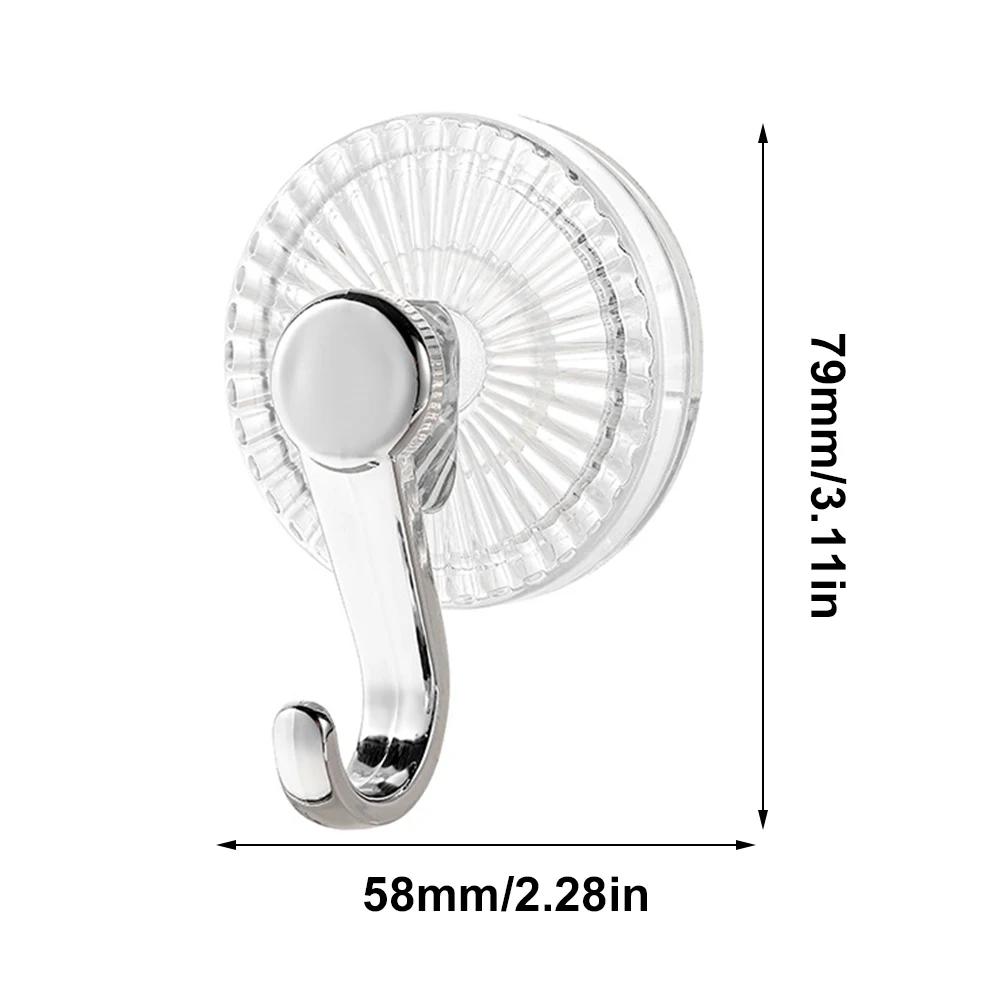 Suction Cup Hook Kitchen Wall Hook No Punching Nail Free Hanger Reusable Waterproof Shower Hook Towel Bath Ceiling Hook