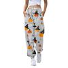 Women's Sports Pants With Pockets Fashion Print Elastic Waist Pants Casual Sweatpants Pants