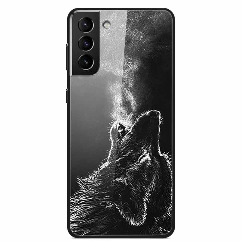 For Samsung S22 5G Cases S22Plus S22Ultra 5G Tempered Glass Hard Back Cover for Samsung Galaxy S22 Plus Case S22Ultra S22+ Cover