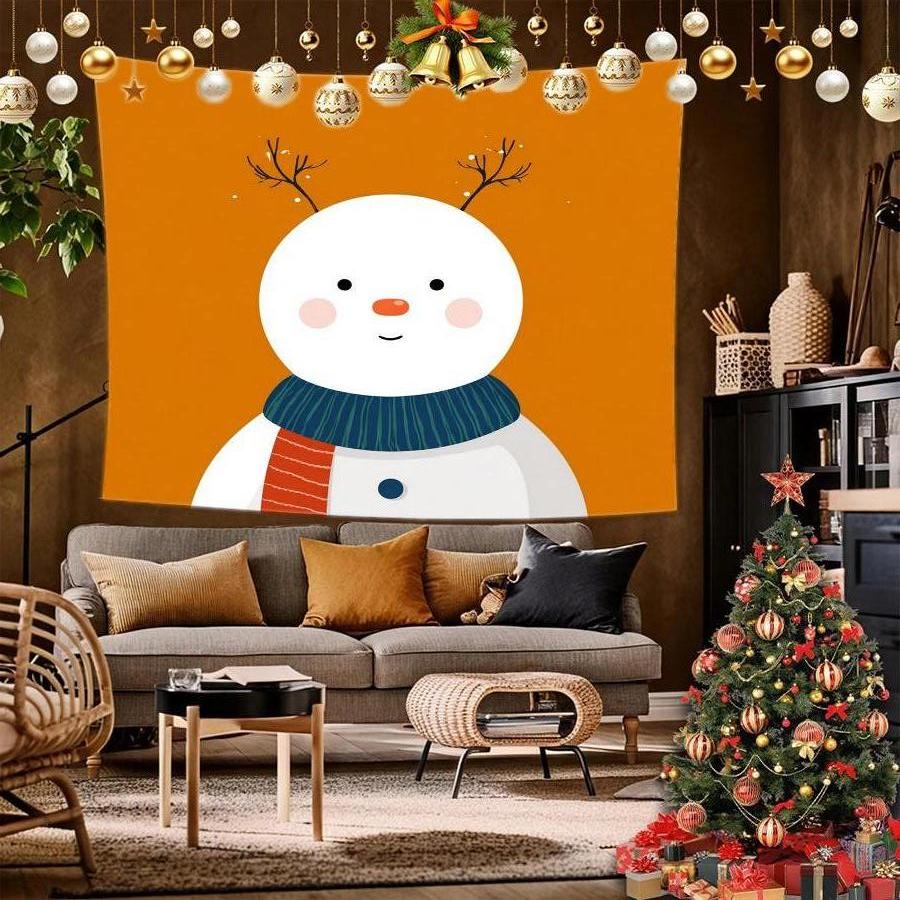 Christmas Pine Tapestry Background Cloth Hanging Cloth Bedroom Bedside Decorative Wall Cloth Rental Dormitory Tapestry