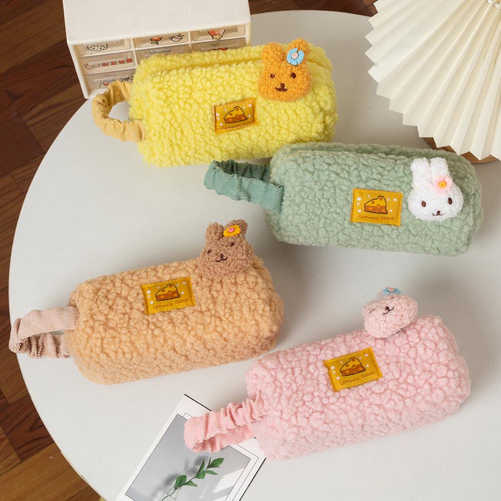 Japanese Style Large Capacity Pencil Case for Girls - Simple & Cute Stationery Bag