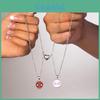 Spiderman Couple Magnetic Necklace With Geometric Pendant For Women