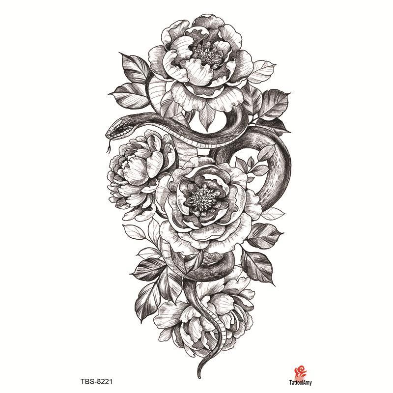 Wasserdichtes Ganzarm Totemsymbol Tattoo Aufkleber Set