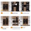 Punch-Free Slide Bolt Latch for Bathroom and Indoor Doors
