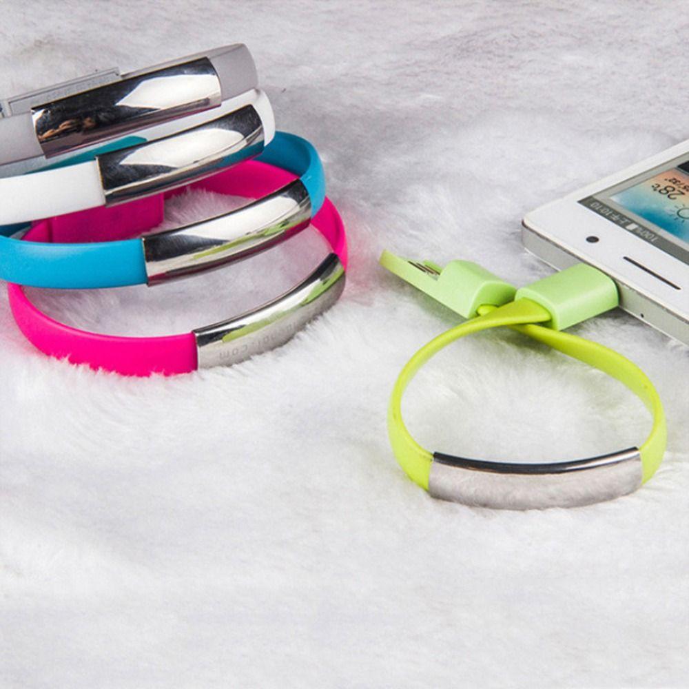 Data Charging Cord Fast Charger Cable Bracelet Wristband Mobile Phone Data Line Bracelet Cable