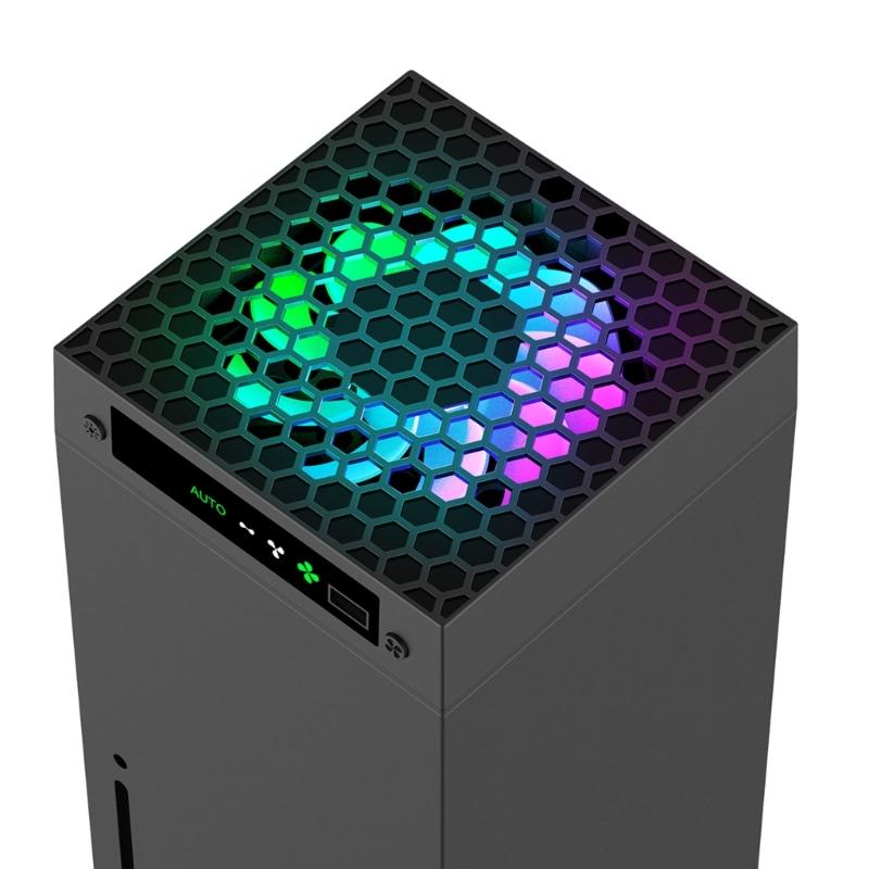 Cooling Fan with B Light 3 Speed Adjustable 1300/1500/1800RPM Cooling Fan Low Noise