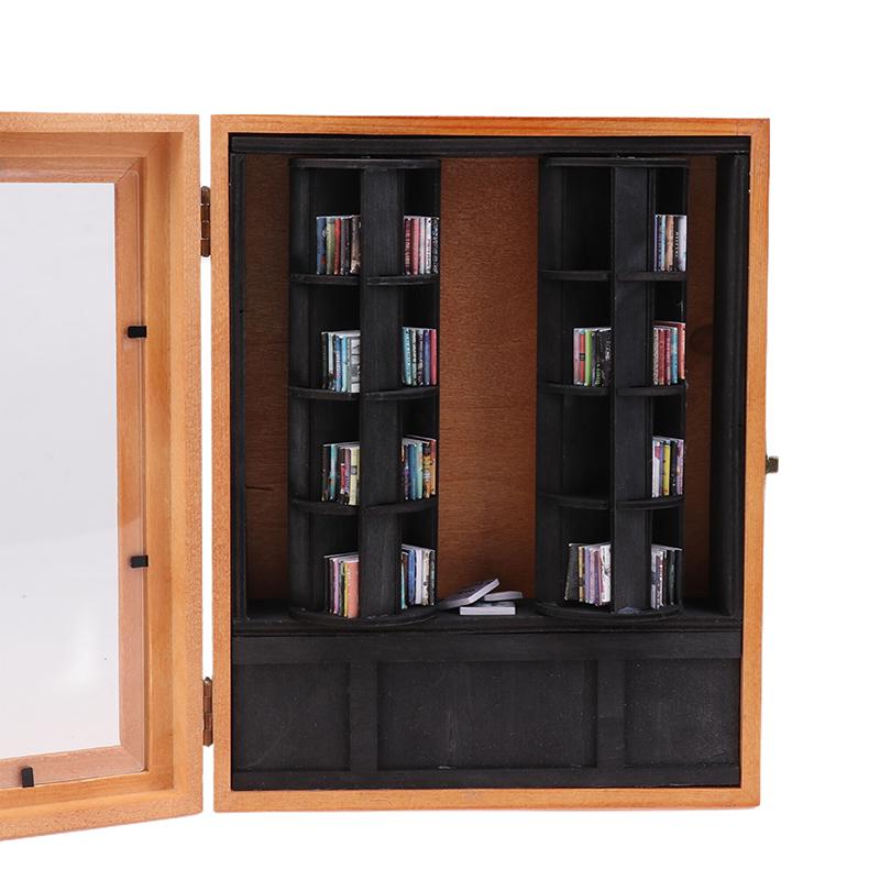 

Снятие тревоги Книжная полка Миниатюрная деревянная книжная полка Украшение с 200 шт. мини-книг Встряхните свою тревогу Креативные подарки