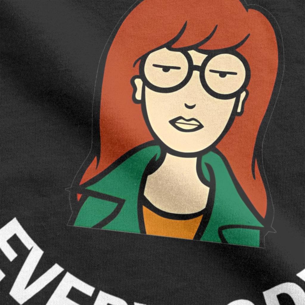 Herren T-Shirt Cartoon D-Darias Ich hasse alle Humor Baumwolle T-Shirt Kurzarm Starke Tapferkeit MTV T-Shirt Rundhals Oberteile Geschenk