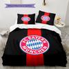 FC Bayern Munchen Pattern Bedding,Quilt Set Quilt Cover Pillowcase Home Birthday Gift(1 * duvet cover + 2 * pillowcase, without core)