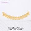 2/4/6Pcs Brass Charms Connectors 18K Gold Plated Connectors For Bracelets Findings,Jewelry Connectors,DIY Jewelry Accessories