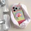 Ins-Style Colorful Stripe Mushroom Magnetic Case for iPhone 17 Pro Max, Apple Models 14-16, Girls