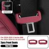 Front Rear Car Seat Belt Buckle Clip Protector Silicone Seat Belt Cover Interior Accessories For BMW 5 Series G60 X1 X2 U10 U11