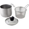 Ernest Multi-Pot with Colander, 9-in-1, IH Compatible, Glass Lid (for Chopsticks and Ladle), 14cm, 2.1L, Pot, Kettle, Deep Fryer, Steamer, Perfect for