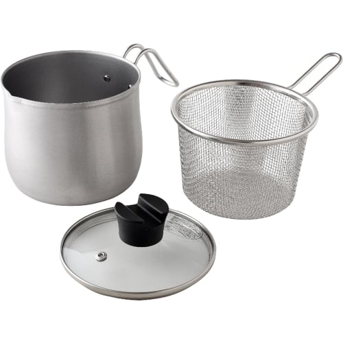 Ernest Multi-Pot with Colander, 9-in-1, IH Compatible, Glass Lid (for Chopsticks and Ladle), 14cm, 2.1L, Pot, Kettle, Deep Fryer, Steamer, Perfect for