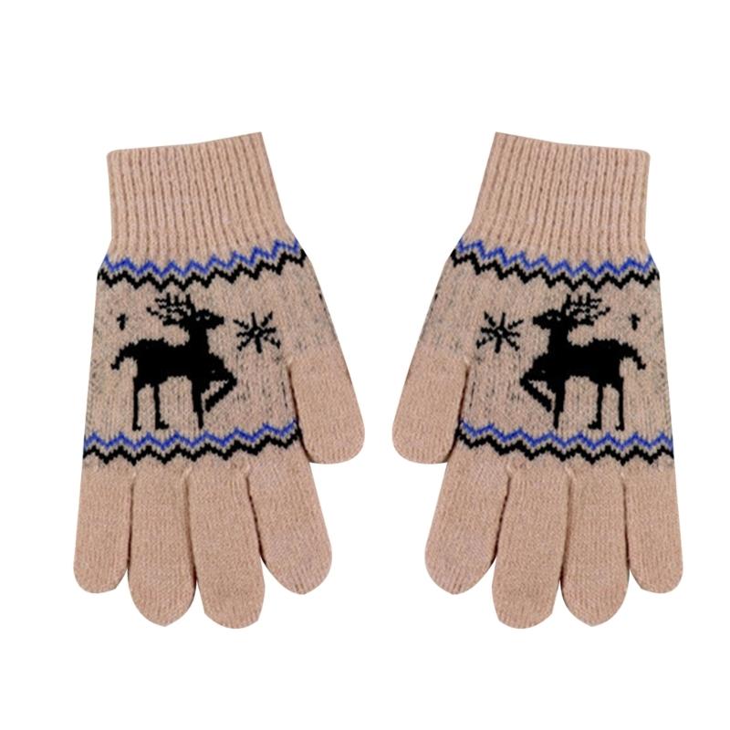 

Children Deer Gloves Trendy Deer Gloves for Kids Fashionable Warm Gloves Thicked Gloves Perfect for Autumn & Winter хаки
