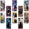 Color Cat Cover for Motorola Moto G67 G57 G56 G86 Power 5G G04 G05 G06 4G G96 G100 Pro G54 G85 G84 E15 G15 G24 Phone Case