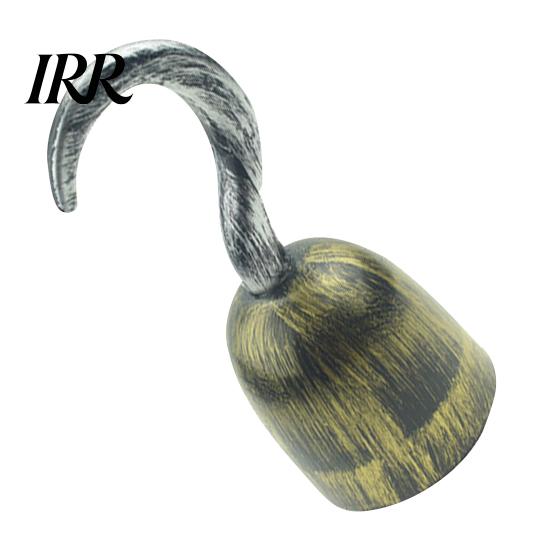 Stage Performance Pirate Prop Hook for Halloween Costume, Realistic Plastic Captain Lightweight Costume Accessory Cosplay, Retro Party Favor Kids Toy