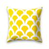 Sandstone Simple Yellow Pillow Geometric Pillow Case Plush Car Living Room Sofa Pillow Nordic