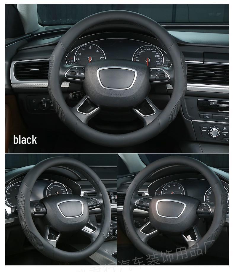 Non-slip Breathable Massage Car Steering Wheel Cover for All Seasons