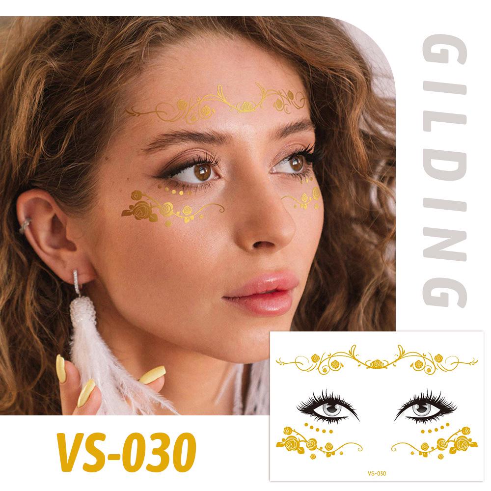 Trendy European Music Festival Waterproof Face Tattoos & Freckle Stickers