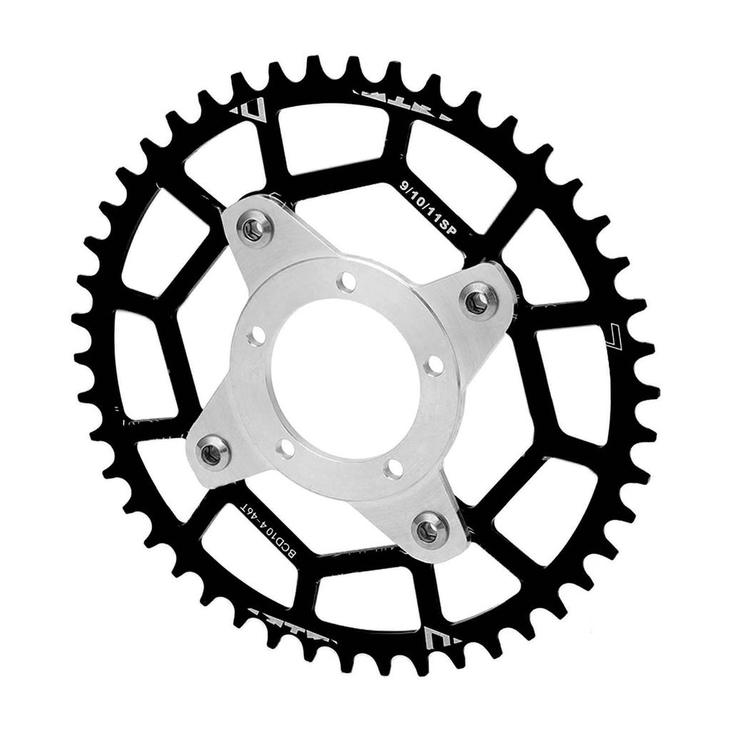 Motor Bike Gear Adapter High Hardness Accurate 46T 104BCD Sprocket Adapter for Bafang BBS01 BBS02