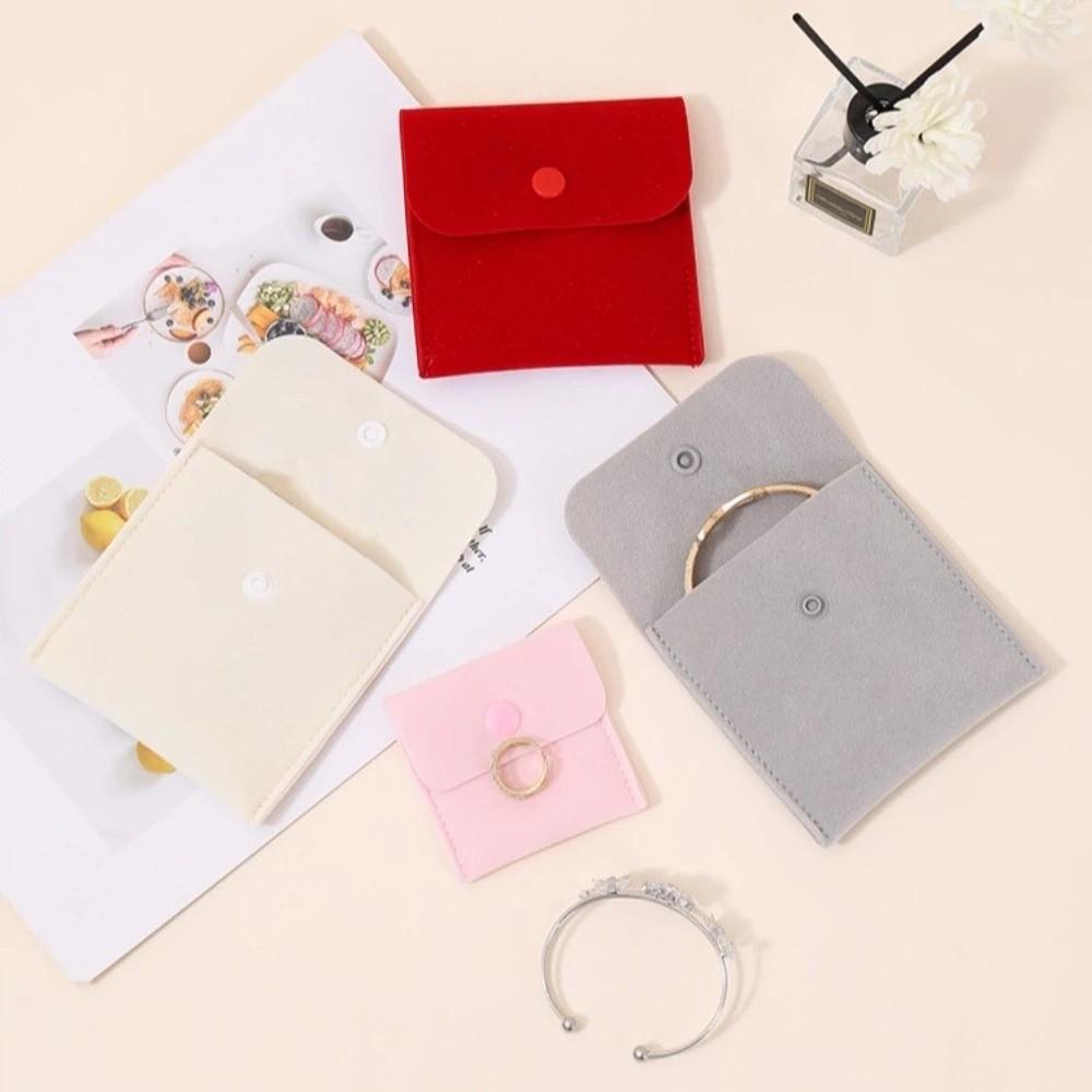 Foldable Necklace Ring Packing Bag Small Earrings Organizer Mini Jewelry Display Bag  Women