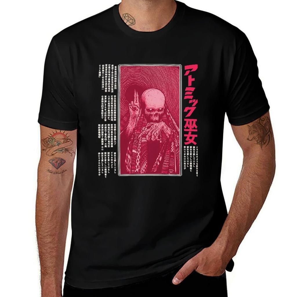 Horror TShirt Basic Plain Short Sleeve Crew Neck Tee