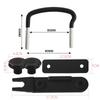 CMD Roof Carrier Mounting Roof Box Mounting Accessory Ceiling Mounting Compatible with Most Vehicles Straps, 4-Piece Set, U-Shaped Fasteners,