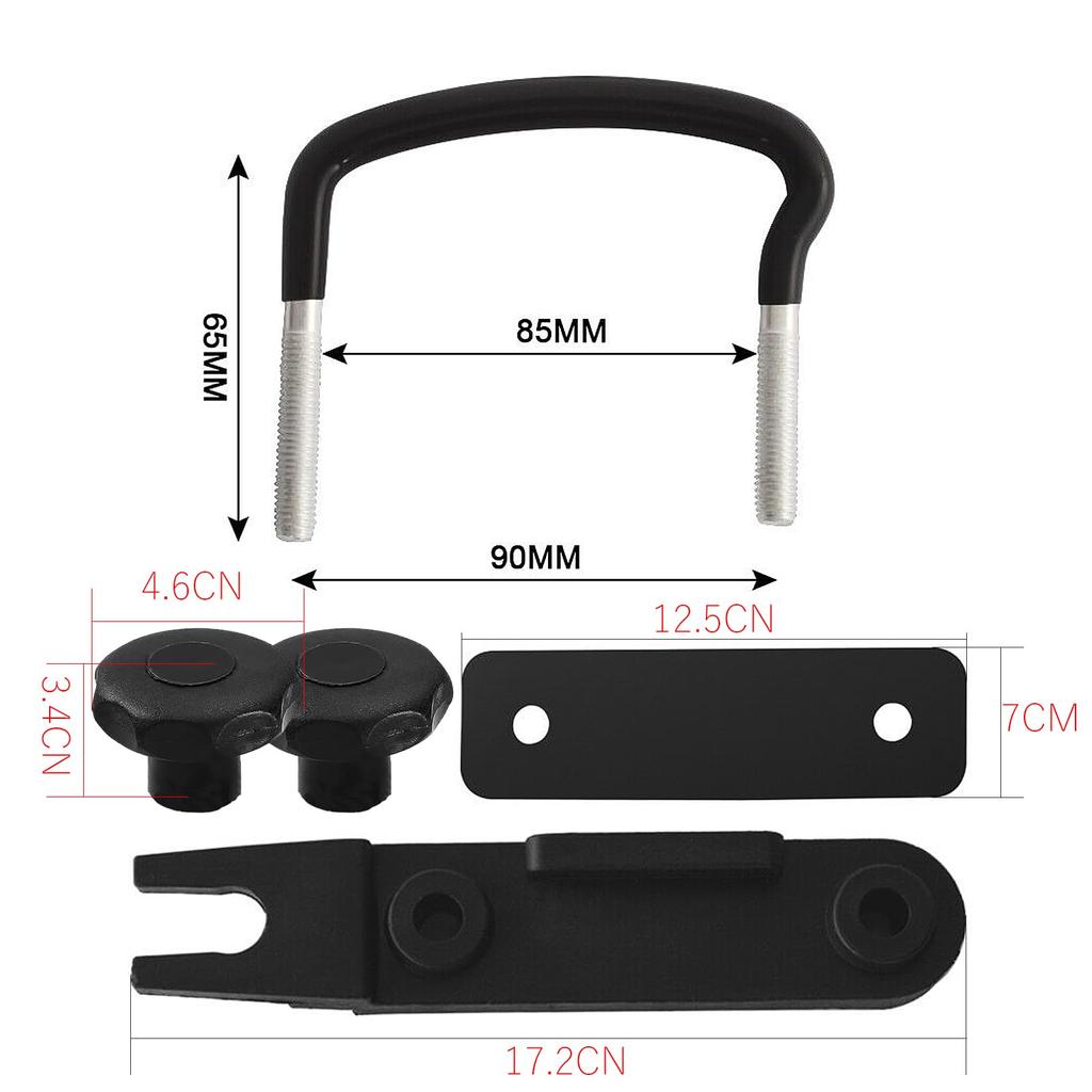 CMD Roof Carrier Mounting Roof Box Mounting Accessory Ceiling Mounting Compatible with Most Vehicles Straps, 4-Piece Set, U-Shaped Fasteners,
