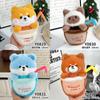 Cute Dog Cat And Raccoon Plush Doll With Pp Cotton Filling For Kids And Collectors